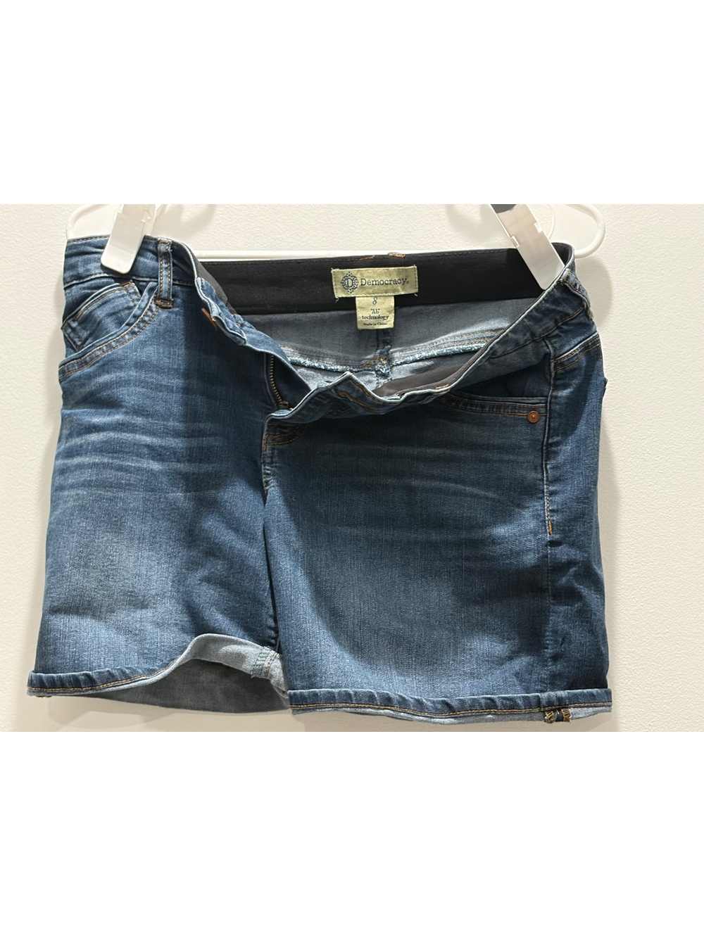 Democracy "Ab"solution Skinny Jeans Women's Size 8 Blue Stretch Mid Rise